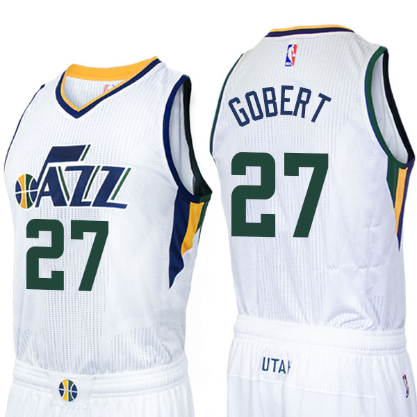 Rudy Gobert Utah Jazz #27 2016 New Swingman Home White Jersey