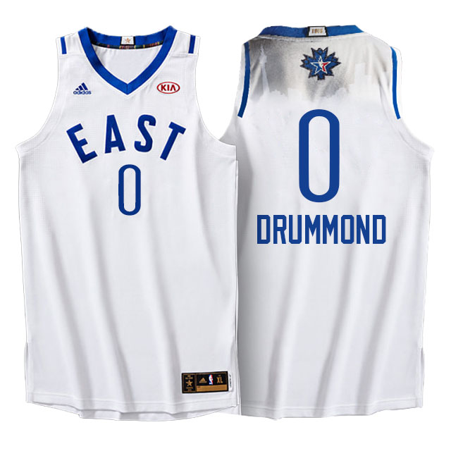 NBA 2016 Toronto All Star Eastern Conference Pistons #0 Andre Drummond White Jersey