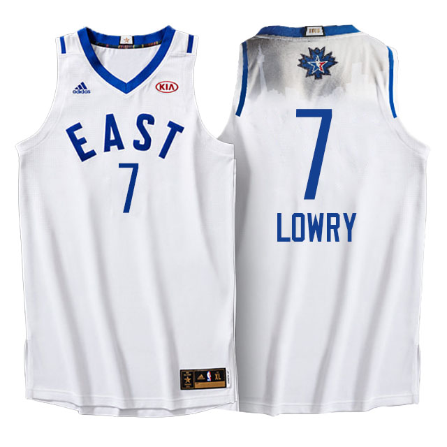 NBA 2016 Toronto All Star Eastern Conference Raptors #7 Kyle Lowry White Jersey