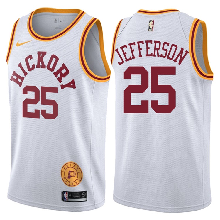 2017-18 Al Jefferson Indiana Pacers #25 White Hardwood Classic Edition Swingman Jersey 2017-18 Al Jefferson Indiana Pacers #25 White Hardwood Classic Edition Swingman Jersey