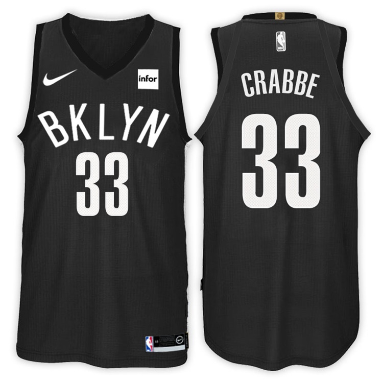 2017-18 Season Allen Crabbe Brooklyn Nets #33 Statement Black Swingman Jersey 2017-18 Season Allen Crabbe Brooklyn Nets #33 Statement Black Swingman Jersey