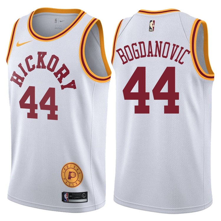2017-18 Bojan Bogdanovic Indiana Pacers #44 White Hardwood Classic Edition Swingman Jersey 2017-18 Bojan Bogdanovic Indiana Pacers #44 White Hardwood Classic Edition Swingman Jersey