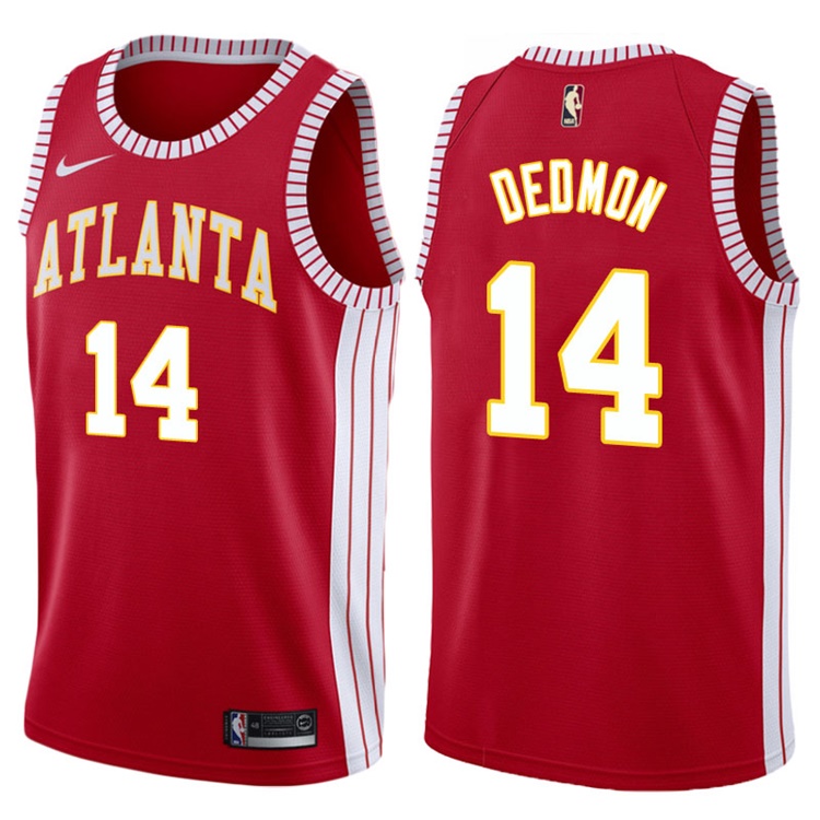 2017-18 Dewayne Dedmon Atlanta Hawks #14 Red Hardwood Classic Edition Swingman Jersey 2017-18 Dewayne Dedmon Atlanta Hawks #14 Red Hardwood Classic Edition Swingman Jersey