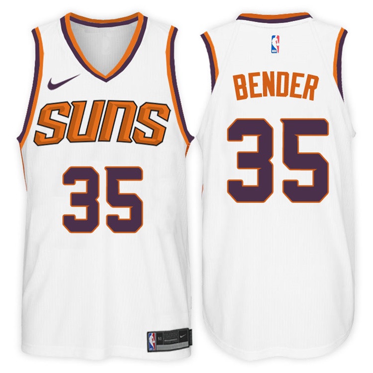2017-18 Season Dragan Bender Phoenix Suns #35 Association White Jersey 2017-18 Season Dragan Bender Phoenix Suns #35 Association White Jersey