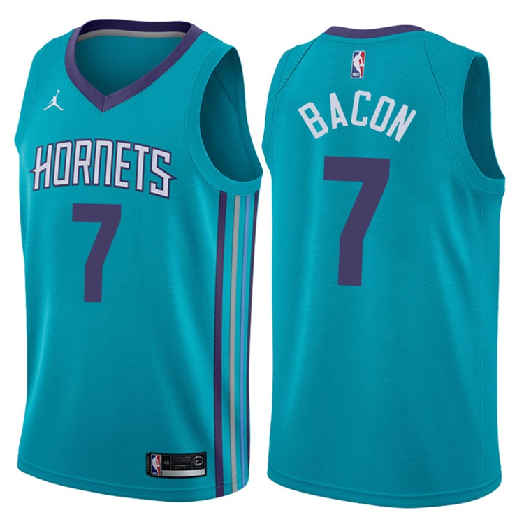 2017-18 Season Dwayne Bacon Charlotte Hornets #7 Icon Teal Swingman Jersey