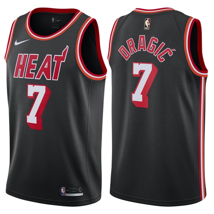 2017-18 Goran Dragic Miami Heat #7 Black Hardwood Classic Edition Swingman Jersey 2017-18 Goran Dragic Miami Heat #7 Black Hardwood Classic Edition Swingman Jersey