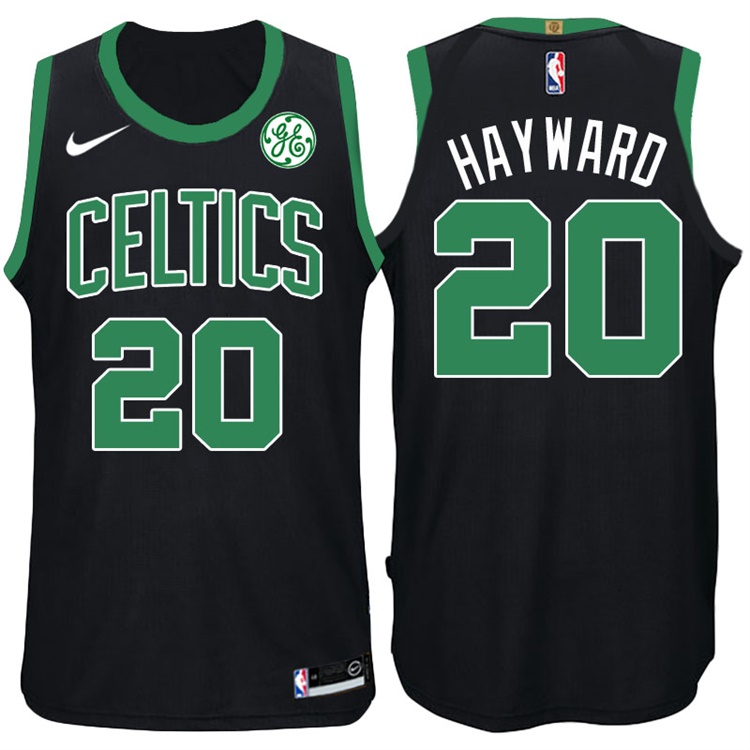 2017-18 Season Gordon Hayward Boston Celtics #20 Statement GE Black Jersey