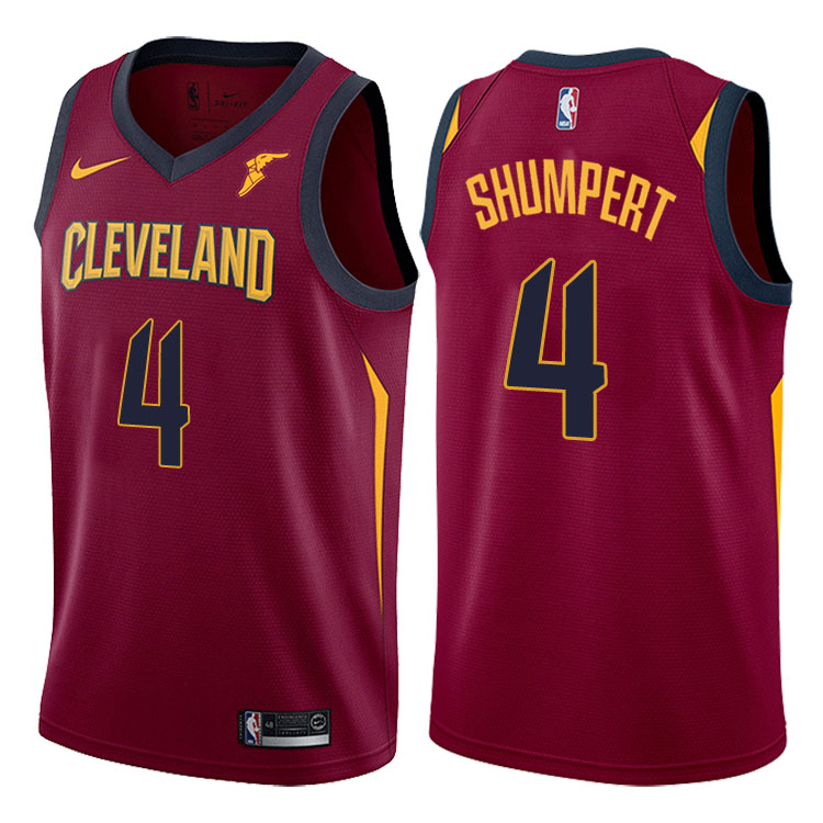2017-18 Season Iman Shumpert Cleveland Cavaliers #4 Icon Wine Jersey