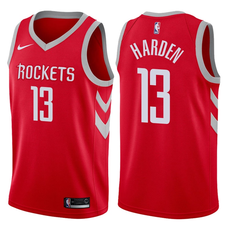 2017-18 Season James Harden Houston Rockets #13 Icon Red Jersey