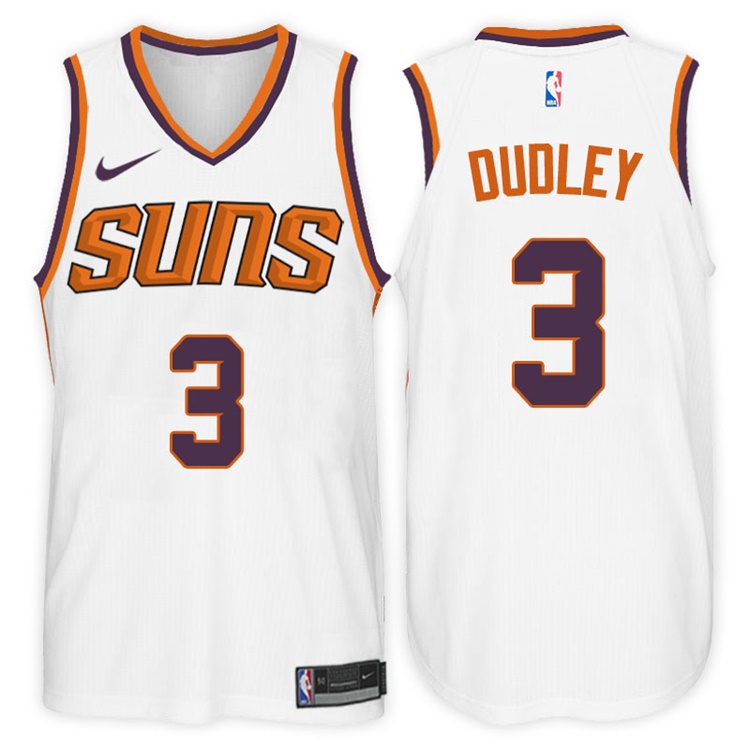 2017-18 Season Jared Dudley Phoenix Suns #3 Association White Jersey
