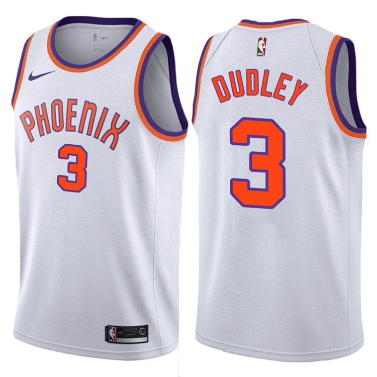 2017-18 Jared Dudley Phoenix Suns #3 White Hardwood Classic Edition Swingman Jersey