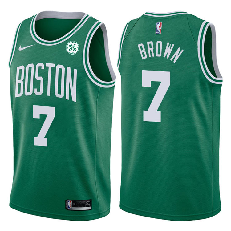 2017-18 Season Jaylen Brown Boston Celtics #7 Icon GE Green Jersey