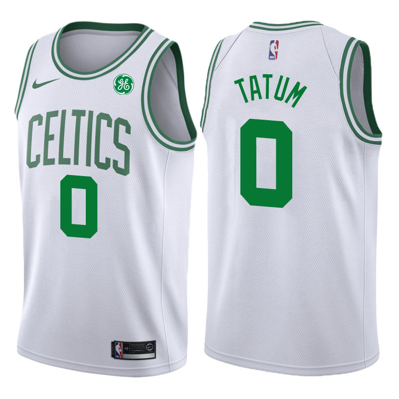 2017-18 Season Jayson Tatum Boston Celtics #0 Association GE White Jersey