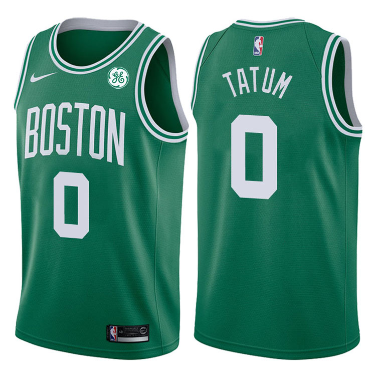 2017-18 Season Jayson Tatum Boston Celtics #0 Icon GE Green Jersey