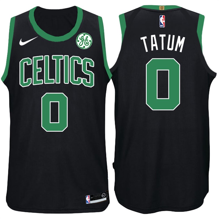 2017-18 Season Jayson Tatum Boston Celtics #0 Statement GE Black Jersey