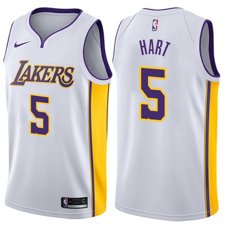 2017-18 Season Josh Hart Los Angeles Lakers #5 Association White Jersey