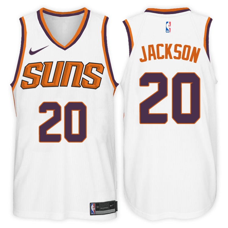 2017-18 Season Josh Jackson Phoenix Suns #20 Association White Jersey