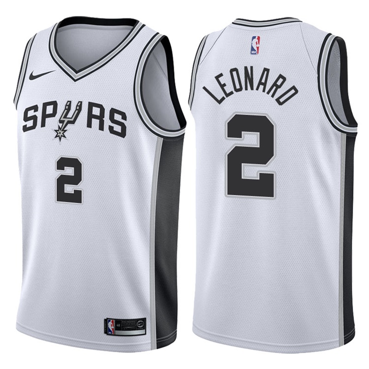 2017-18 Season Kawhi Leonard San Antonio Spurs #2 Association White Jersey