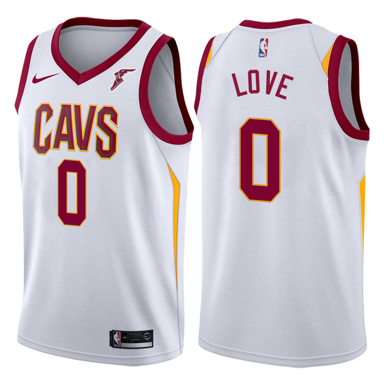 2017-18 Season Kevin Love Cleveland Cavaliers #0 Association White Jersey 2017-18 Season Kevin Love Cleveland Cavaliers #0 Association White Jersey