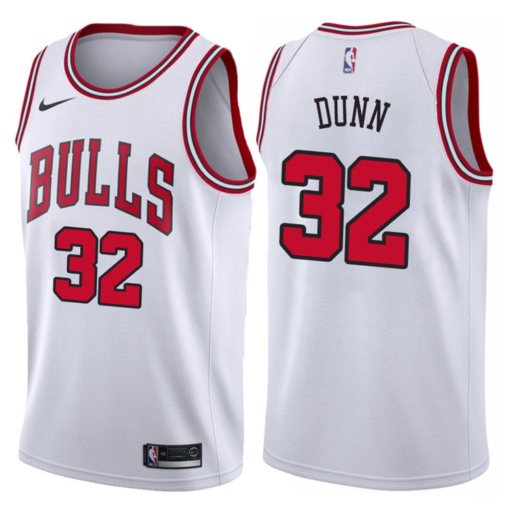 2017-18 Season Kris Dunn Chicago Bulls #32 Association White Jersey