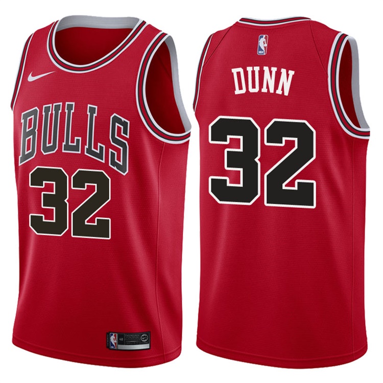 2017-18 Season Kris Dunn Chicago Bulls #32 Icon Red Jersey
