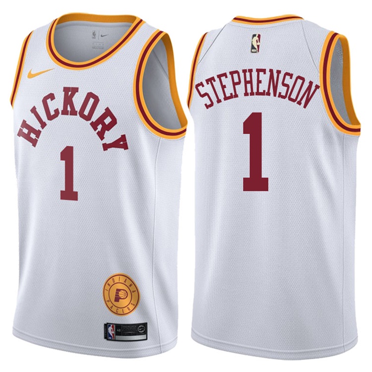 2017-18 Lance Stephenson Indiana Pacers #1 White Hardwood Classic Edition Swingman Jersey 2017-18 Lance Stephenson Indiana Pacers #1 White Hardwood Classic Edition Swingman Jersey