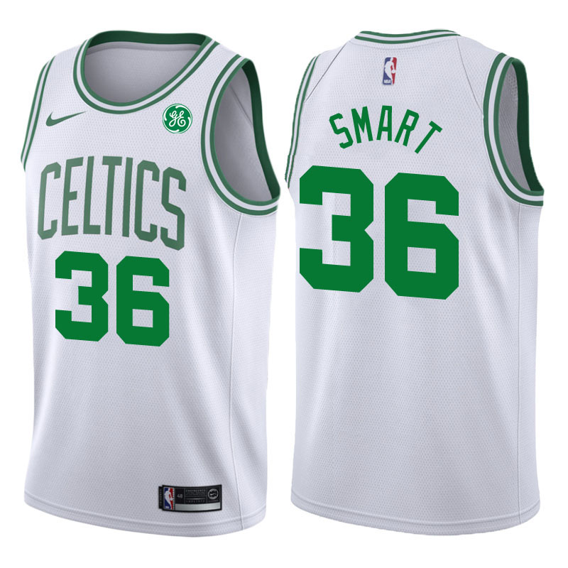 2017-18 Season Marcus Smart Boston Celtics #36 Association GE White Jersey