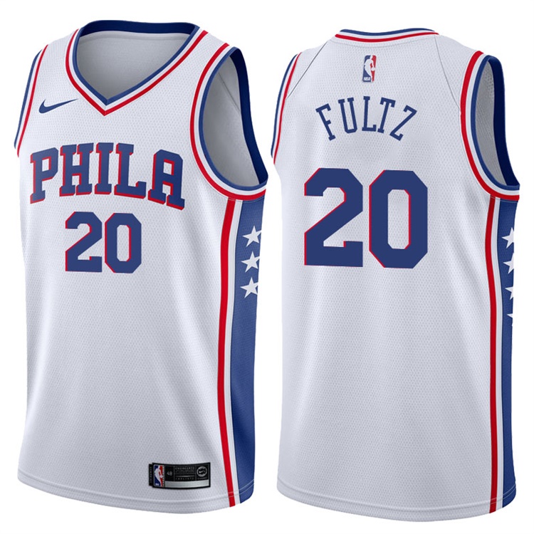 2017-18 Season Markelle Fultz Philadelphia 76ers #20 Association White Jersey