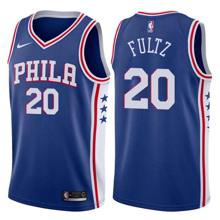 2017-18 Season Markelle Fultz Philadelphia 76ers #20 Icon Blue Jersey