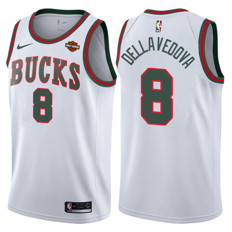 2017-18 Matthew Dellavedova Milwaukee Bucks #8 White Return To Mecca Hardwood Classic Edition Swingman Jersey 2017-18 Matthew Dellavedova Milwaukee Bucks #8 White Return To Mecca Hardwood Classic Edition Swingman Jersey