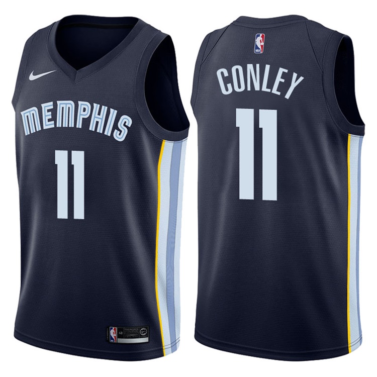 2017-18 Season Mike Conley Memphis Grizzlies #11 Icon Navy Swingman Jersey