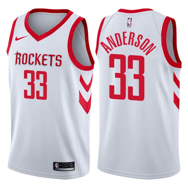 2017-18 Season Ryan Anderson Houston Rockets #33 Association White Jersey 2017-18 Season Ryan Anderson Houston Rockets #33 Association White Jersey