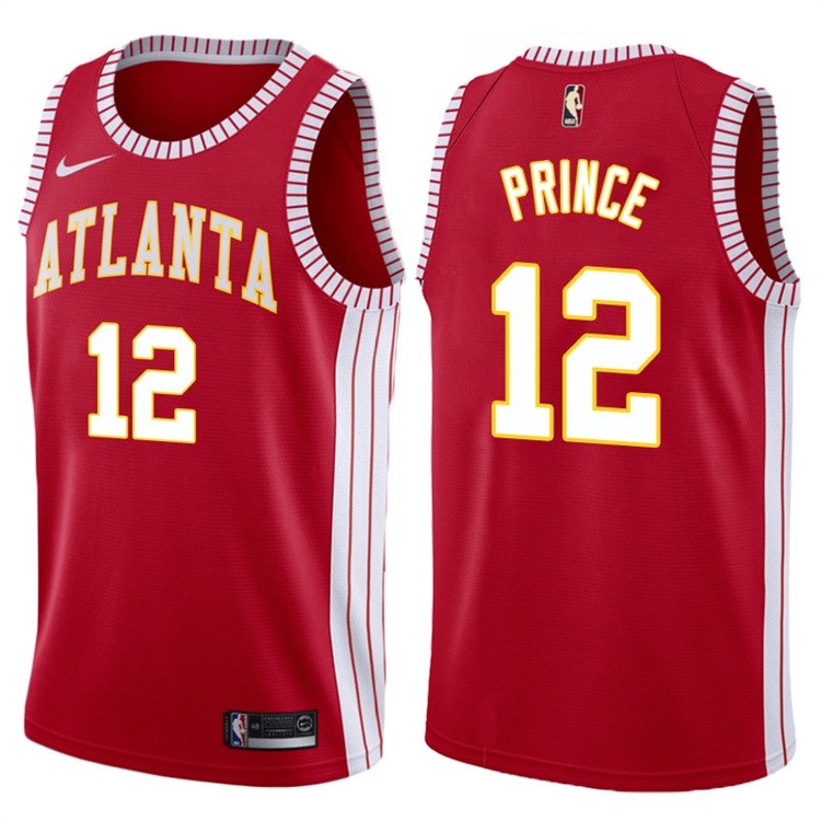 2017-18 Taurean Prince Atlanta Hawks #12 Red Hardwood Classic Edition Swingman Jersey 2017-18 Taurean Prince Atlanta Hawks #12 Red Hardwood Classic Edition Swingman Jersey