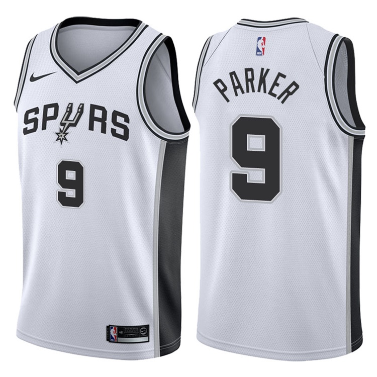 2017-18 Season Tony Parker San Antonio Spurs #9 Association White Jersey