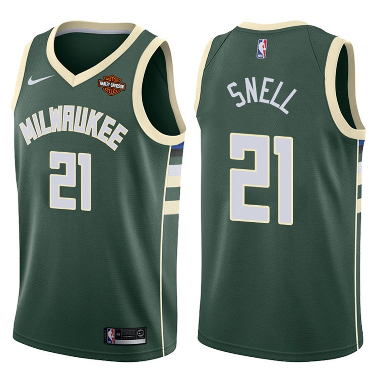 2017-18 Season Tony Snell Milwaukee Bucks #21 Icon Green Jersey
