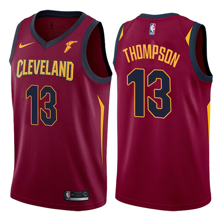 2017-18 Season Tristan Thompson Cleveland Cavaliers #13 Icon Wine Jersey