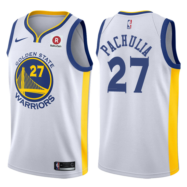 2017-18 Season Zaza Pachulia Golden State Warriors #27 Association Rakuten White Jersey 2017-18 Season Zaza Pachulia Golden State Warriors #27 Association Rakuten White Jersey