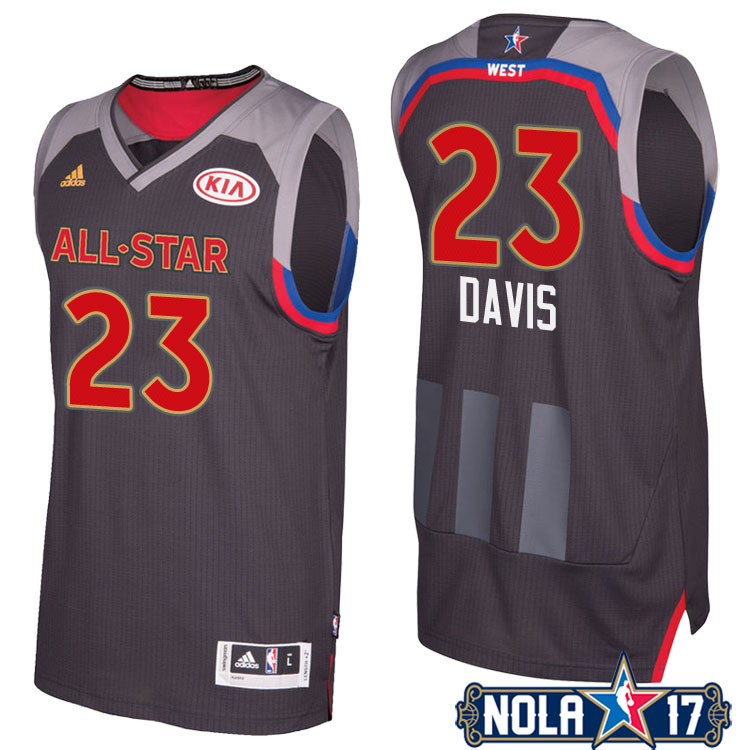 2017 All-Star Pelicans Anthony Davis #23 Western Conference Charcoal Jersey