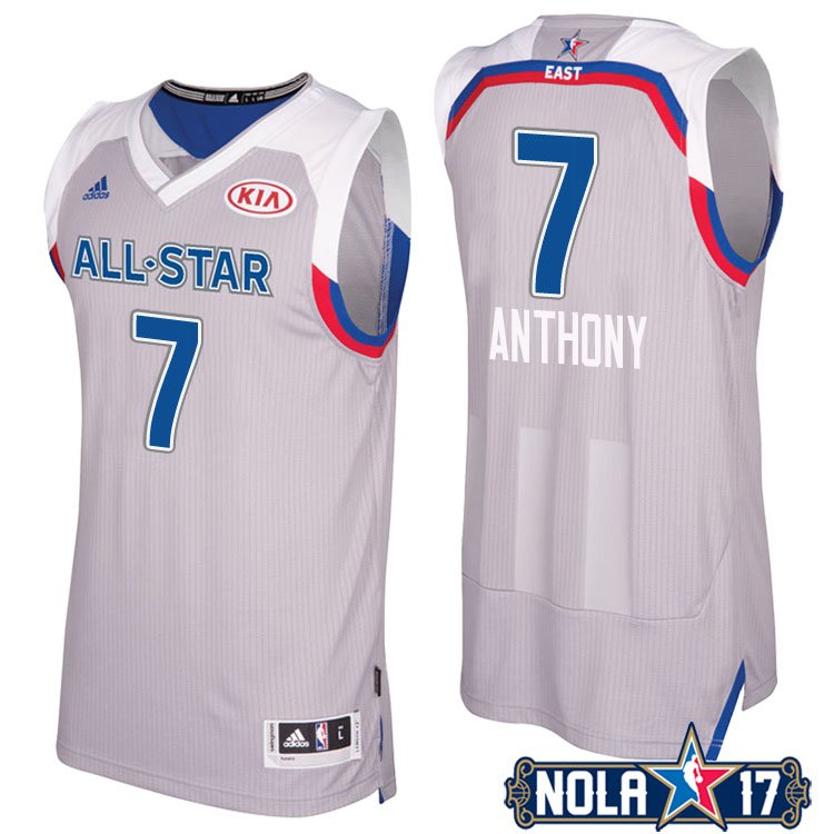 2017 All-Star Knicks Carmelo Anthony #7 Eastern Conference Gray Jersey