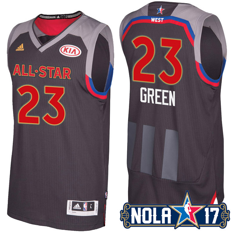NBA 2017 New Orleans All-Star Western Conference Warriors #23 Draymond Green Black Jersey