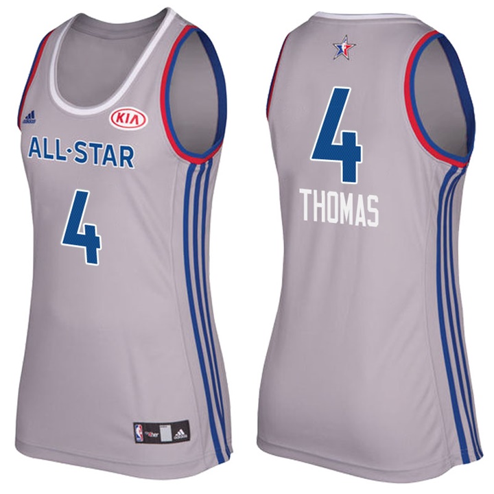 Women's 2017 All-Star Celtics Isaiah Thomas #4 Eastern Conference Gray Jersey