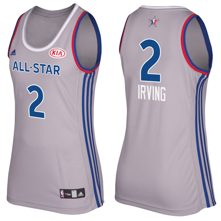 Women's 2017 All-Star Cavaliers Kyrie Irving #2 Eastern Conference Gray Jersey