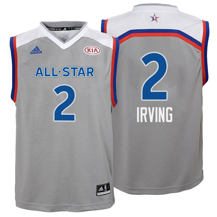 Youth 2017 All-Star Cavaliers Kyrie Irving #2 Eastern Conference Gray Jersey Youth 2017 All-Star Cavaliers Kyrie Irving #2 Eastern Conference Gray Jersey