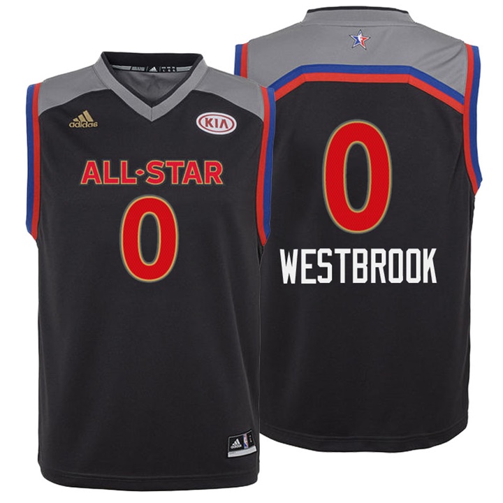 Youth 2017 All-Star Thunder Russell Westbrook #0 Western Conference Charcoal Jersey Youth 2017 All-Star Thunder Russell Westbrook #0 Western Conference Charcoal Jersey