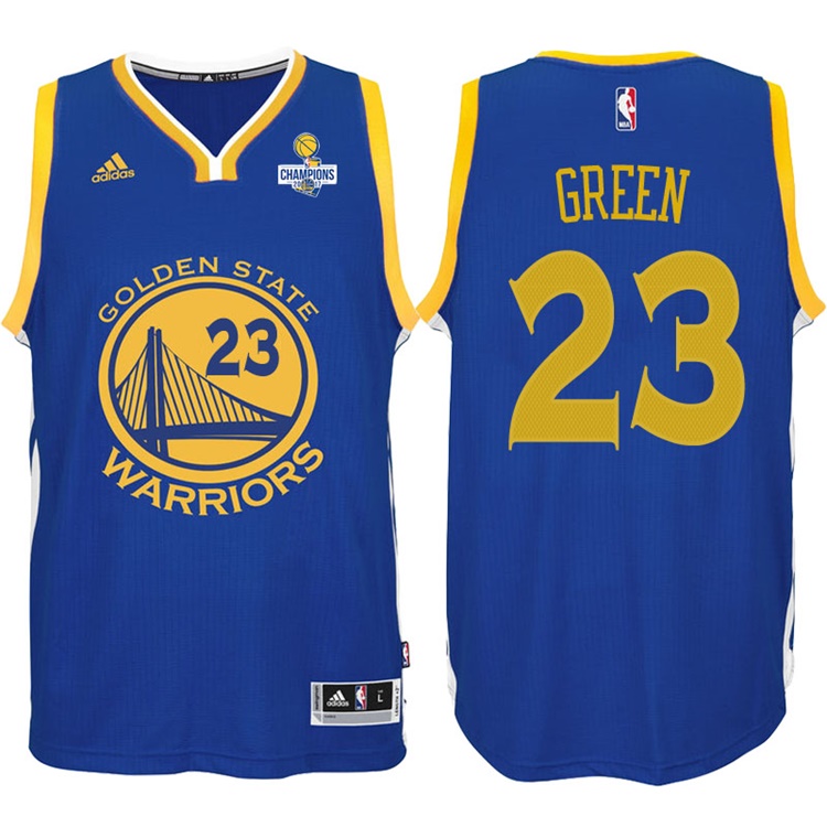 Draymond Green Golden State Warriors #23 NBA 2017 Finals Champions Patched Royal New Swingman Jersey