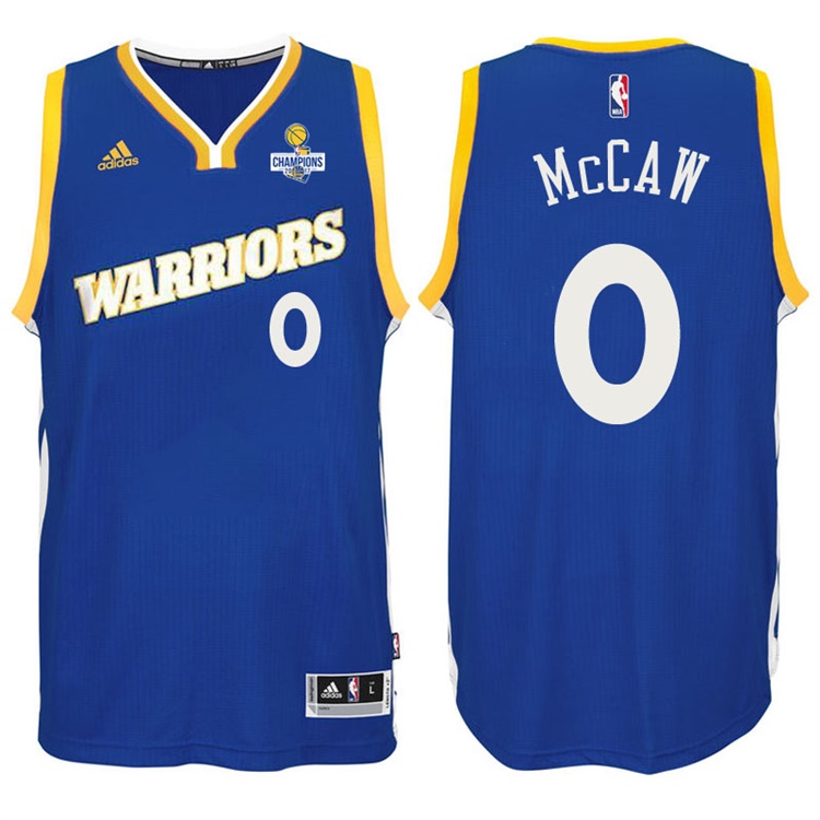 Patrick McCaw Golden State Warriors #0 NBA 2017 Finals Champions Patched Crossover New Swingman Jersey