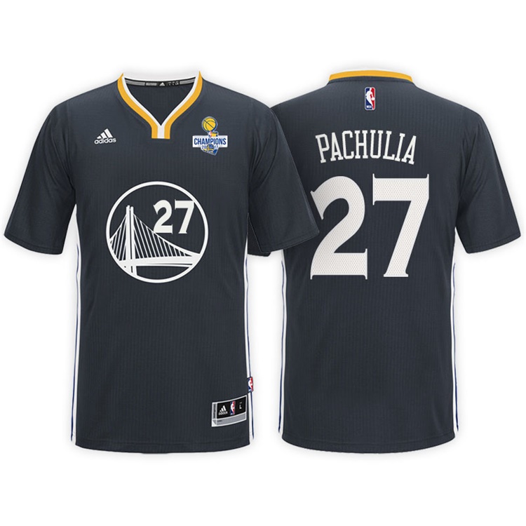 Zaza Pachulia Golden State Warriors #27 NBA 2017 Finals Champions Patched Black New Swingman Jersey Zaza Pachulia Golden State Warriors #27 NBA 2017 Finals Champions Patched Black New Swingman Jersey