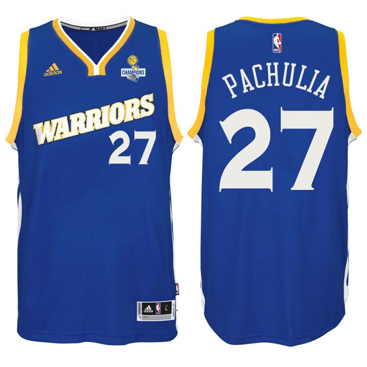 Zaza Pachulia Golden State Warriors #27 NBA 2017 Finals Champions Patched Crossover New Swingman Jersey Zaza Pachulia Golden State Warriors #27 NBA 2017 Finals Champions Patched Crossover New Swingman Jersey