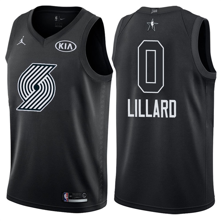 2018 All-StarBlazers Damian Lillard #0 Black Jersey 2018 All-StarBlazers Damian Lillard #0 Black Jersey