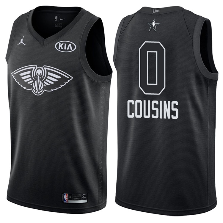 2018 All-StarPelicans DeMarcus Cousins #0 Black Jersey